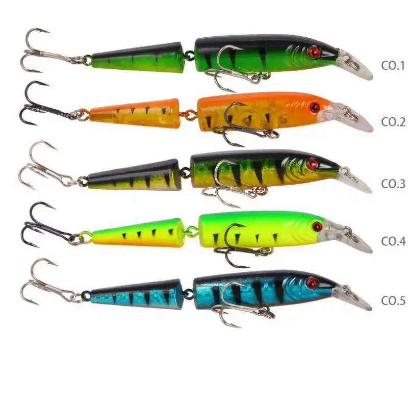 10cm/9g Wobbler Swimbait Crankbait Fishing Lure ABS Material Bass2-Segment