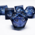 New Design Liquid Core Dice Set DND Polyhedral Resin Dice With Sharp Edges RPG Dungeons Board Games Custom sharp Dice