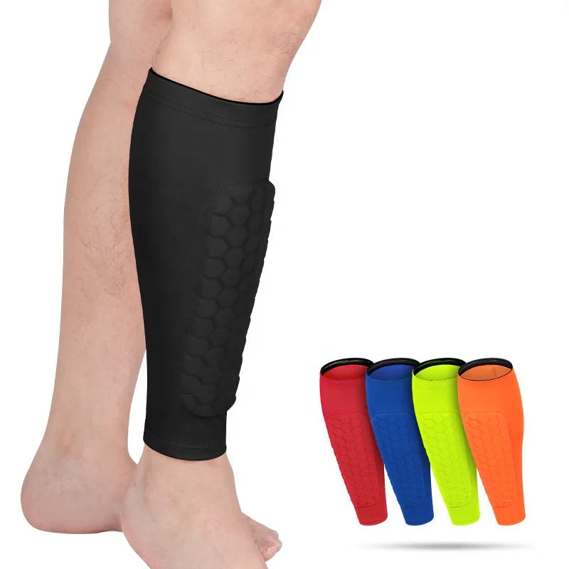 High Elasticity Calf Protective Sleeve Football Shinpad Anti-collision Soccer Shin Brace Reduce Shocks