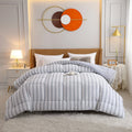 Handmade 100% Polyester Quilted Comforter Home Hotel Bedding Set in Plain Pattern Available in Super King Size