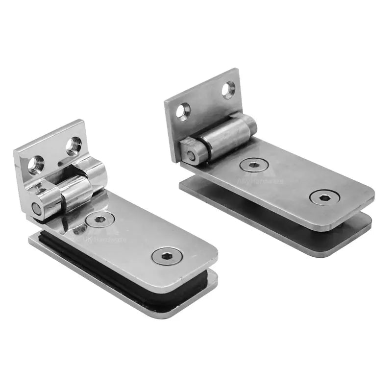 Stainless Steel Glass to Wall Bathroom Glass Shower Hinge Clamp
