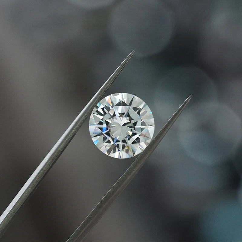 Staragem Moissanite Gemstone Round Brilliant Cut Loose Gemstone DEF Color VVS Loose Moissanite