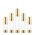 Airless Bottle 15ML 20ML 30ML Gold Silver Vacuum Cosmetic Lotion Pump Portable Travel Bottles
