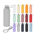 Beauchy Outdoor Camping Travel Reusable Portable Stainless Steel Double Wall Vacuum Insulate Flask Water Bottle with Handle