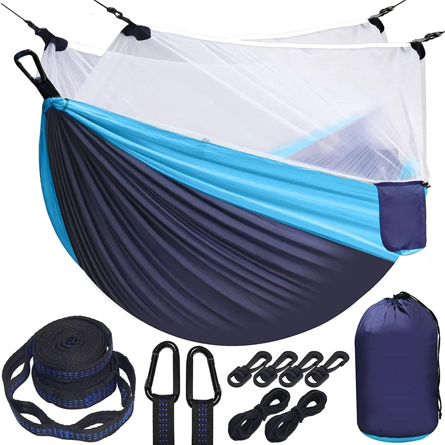 Woqi Low Price Camping Hammock Outdoor Multi Color Camping Hammock with Mesh for Some Relax