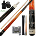 Xmlinco Hot Selling Billiard Pool Cue High Grade Sticker 58 Inches Hard Maple Shaft Stainless Steel Joint 1/2 Split Cue