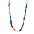 Personality Fashion Trend Turquoise Stainless Steel Gold Plated Collarbone Necklace for Women