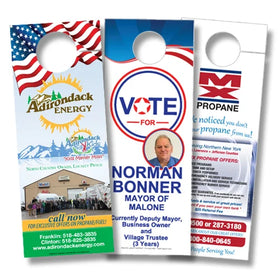 Free Design Service Customized Door Hanger Political Campaign Vote Full Color Printing Wholesale Tropical Wedding Door Hangers