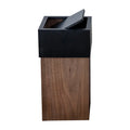 Household Standing Wooden Clamshell Trash Can Paper Basket Storage Bucket for Garbage Eco-Friendly Material