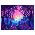 Diamond Painting Embroidery Cross Stitch Room Decoration Colorful Animal Wolf Leopard Cat Fantasy Purple DIY ASF2336