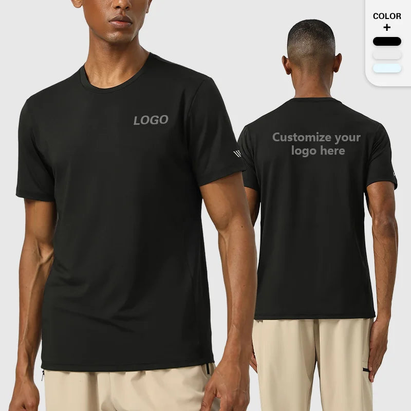 Casual Mens Sports Clothes Fitness Training Gym Wear T Shirt Custom Good Quality Basic T-shirt