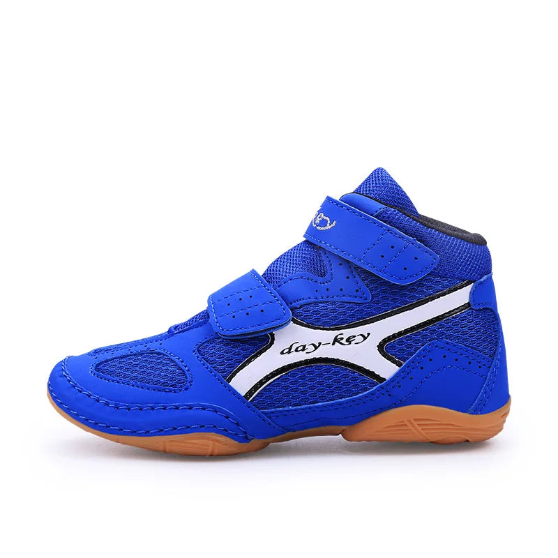 Professional Pro Wrestling Boots Combat Fighting Kid Wrestling Shoes