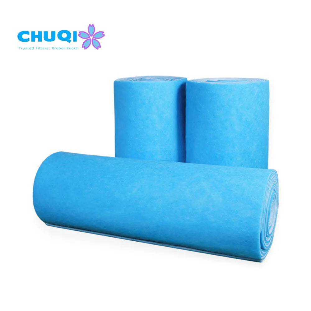 New Low Resistance High Dust Holding Capacity Air Intake Paint Booth Filter Polyester Fiber (PET) Pre Filter Media Roll