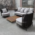 Modern Style Aluminium Garden Sofa Set Outdoor Patio Courtyard Furniture Direct Factory Sale for Hotels and Parks MegaBDM