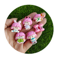 Kawaii Resin Shiny Girl Head Series Flat Back Cabochons for Decoration Scrapbooking DIY Jewelry Crafts Deco Parts