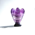 Huiying Natrual Amethyst Statue 1.5 Inch Gemstone Angel Carving for Decoration Crafts