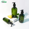 Wholesale Transparent PET Screw Cap Shampoo Bottles 8-Ounce Plastic Lids for Skin Care Serum 200ml 300ml 500ml Containers