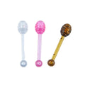 33mm Mini Transparent Amber Plastic Cosmetic Spatula