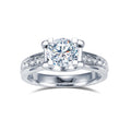 MSR-1595 Customization 14K White Gold D  VVS2  HPHT  Lab Grown Diamond Solitaire Ring
