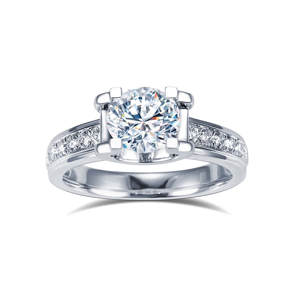 MSR-1595 Customization 14K White Gold D  VVS2  HPHT  Lab Grown Diamond Solitaire Ring