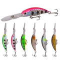 WEIHE 10cm 7.5g 3D Eyes Minnow Fishing Lure Pike Carp Fishing Artificial Hard Bait Fish Lures Deep Swim Wobbler Crankbait Tackle
