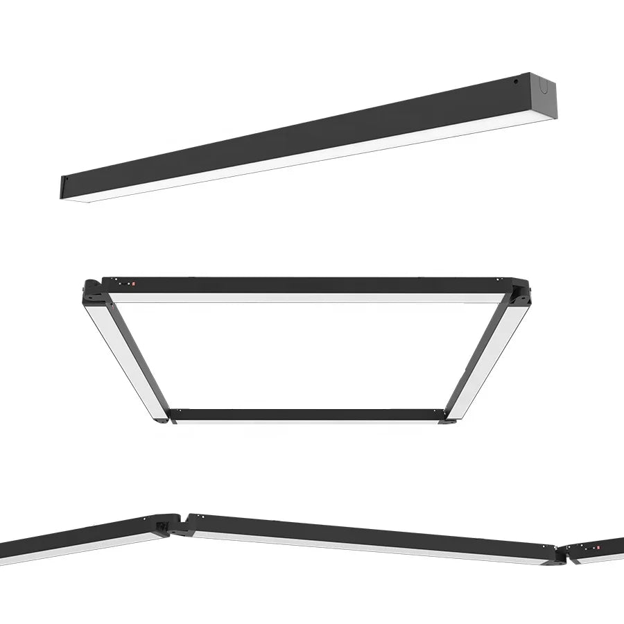 Certificated 40W 4FT Linkable Dimmable LED Linear Light 7050 Aluminum 3 CCT Switchable for Office and Commercial Spaces