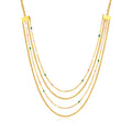 Wholesale Unisex Stainless Steel Trendy French Style Collarbone Chain Gold Plated Classic Pendant Necklace for Parties