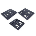 Custom Black Flush Flat Maxtrax Mounts Metal Processing Zinc Plating Powder Coating Services