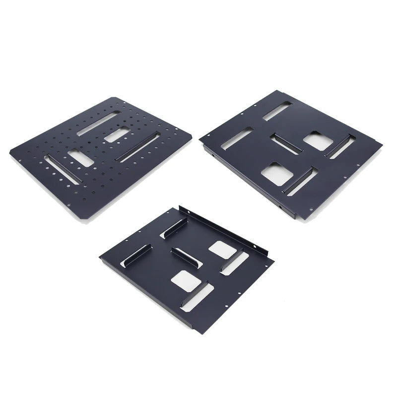Custom Black Flush Flat Maxtrax Mounts Metal Processing Zinc Plating Powder Coating Services