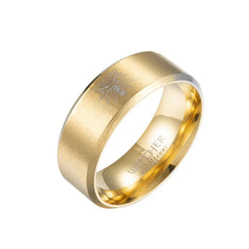Yiwu DAICY Rings Men Designer Witcher 3 Wolf Ring Gold Plated 316L Stainless Steel Engraving Ring Gift for Boyfriend