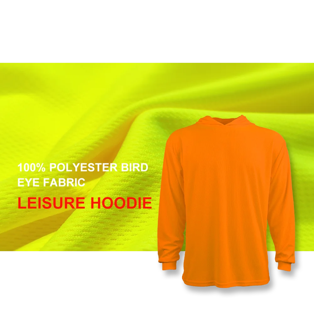 Customized Logo and Label Multiple Color Breathable Bird Eye Leisure Hoodie for Man and Woman