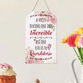 Spanish Wooden Hanging Sign French German Wall Art Decoration for Home Farmhouse Living Room Dinner Room