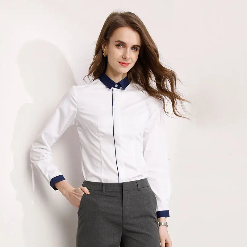 Women Tops and Blouses Office Lady Blouse Slim Shirts Women Blouses Plus Size Tops Casual Shirt Female Blusas