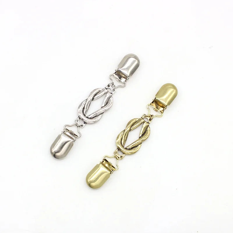 Retro Sweater Clips Vintage Cardigan Collar Dresses Clips Shirts Clips for Women Girls