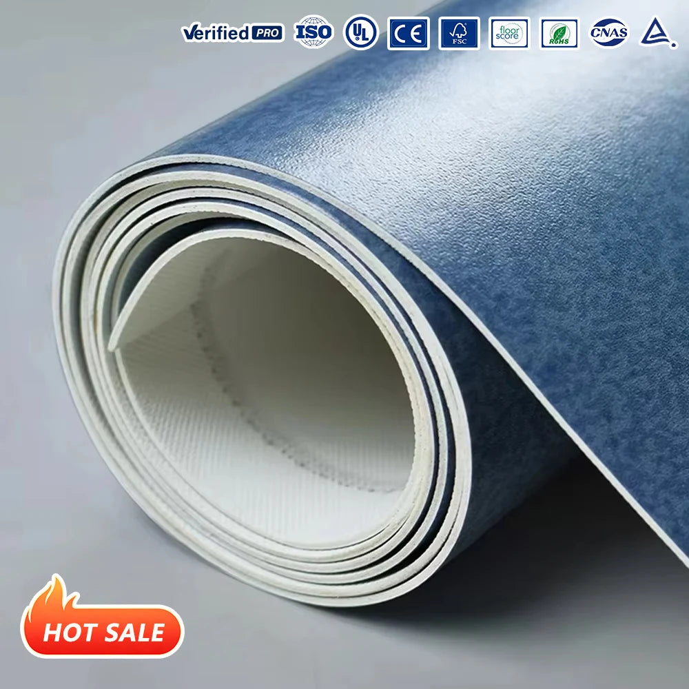 For Anti-bacterial Hospital Use Engineered Wood Flooring Click Lock Traditional Design Waterproof Eco-friendly PVC Roll