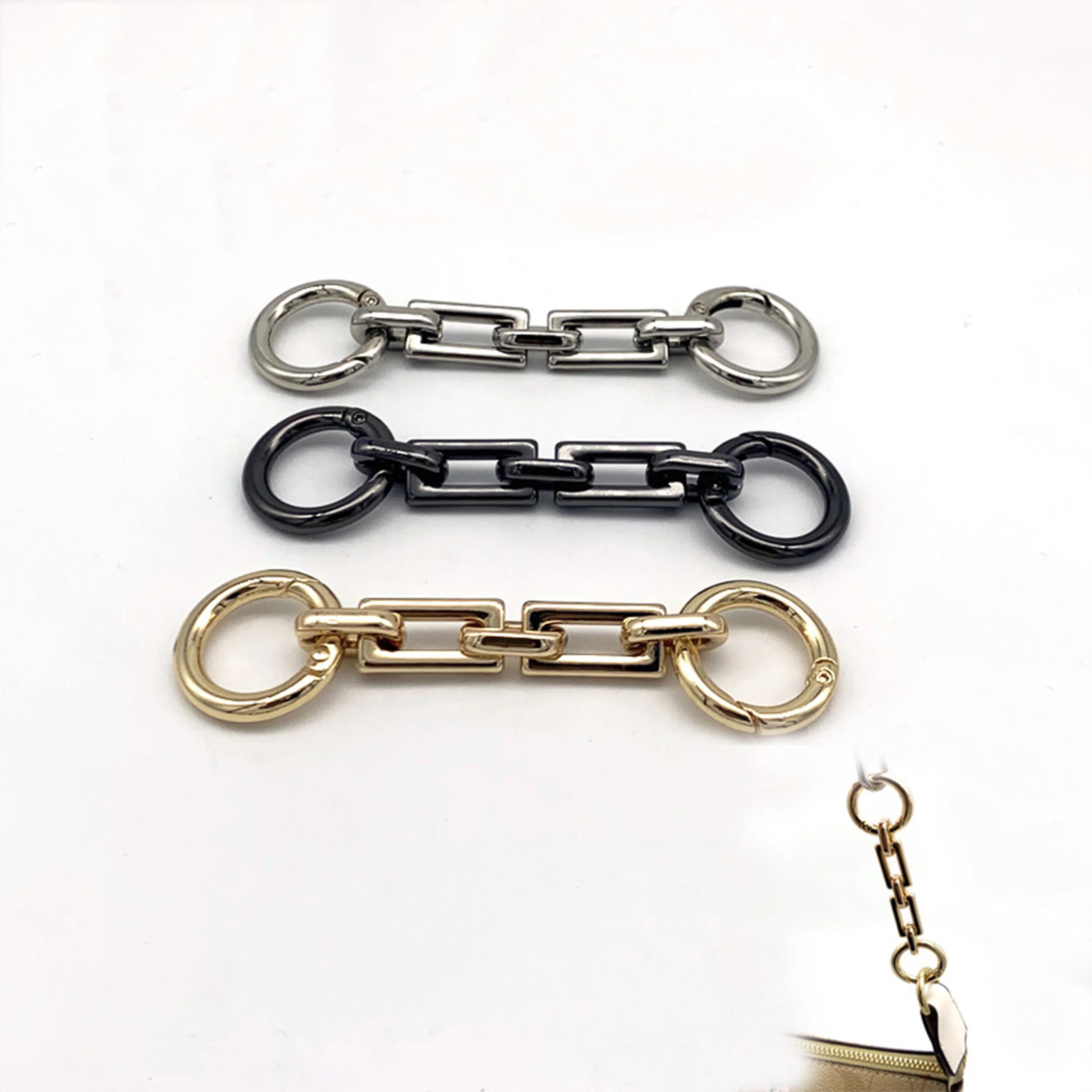 Deepeel RM086 Alloy Eco-Friendly Durable Handbag Chain Part Accessories DIY Square Buckle Extend Straps Handle