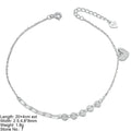 Fashion New Dangle Charm Women 18k Gold Plated Small Hearts Anklets Bohemian Sterling Silver Anklets From