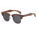 Uniquely Designed Rivet Wood Frame Sunglasses Handcrafted Polarized UV 400 for Daily Fashion & Beach