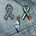 Wholesales Custom Hijab Pins Palestine Flag Map Lapel Ribbon Badge Enamel Watermelon Pins