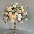 Handmade Babys Breath Artificial Purple Flower Ball Customized Centerpiece Rose for Wedding Table Decoration for Christmas