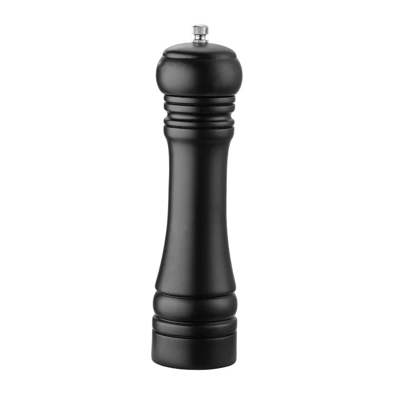 8 Inch Black Manual Rubber Wooden Salt and Pepper Grinder Mill Wood Grinder Pepper Mill