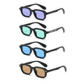 New Arrival Small square Rectangle Custom logo Sunglasses Women Designer Brown Sunglasses for Men