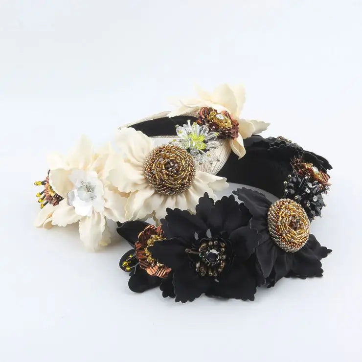 Baroque Luxury  Crystal  Flower Headbands for Women  Hair Accessories  Hhh0060