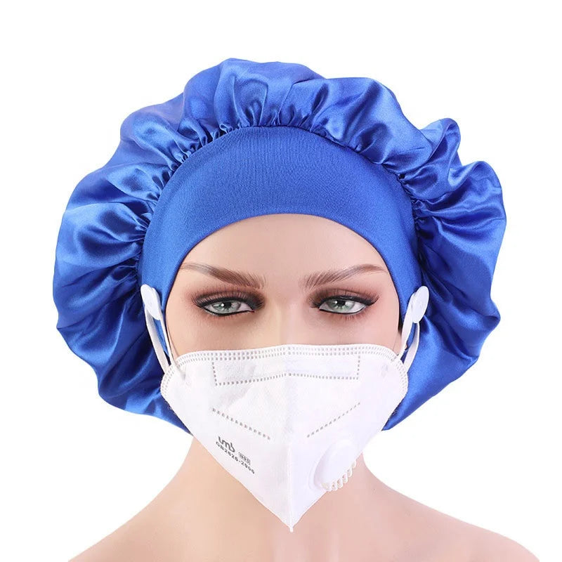 Layer Hair Bonnets Soft Satin Bonnet Wholesale Custom Logo Fashion Sleeping Daily Female Bonnet