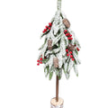 Cross-Border Mini Xmas Tree Wooden Tabletop Display Props Christmas Table Decorations with Falling Snow Effect