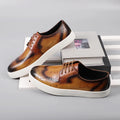 Factory Whole Sale Mens Dress Shoes Top Layer Cowhide Shoes for Men Comfortable Lace-Up Solid Pattern Design Shoes Men