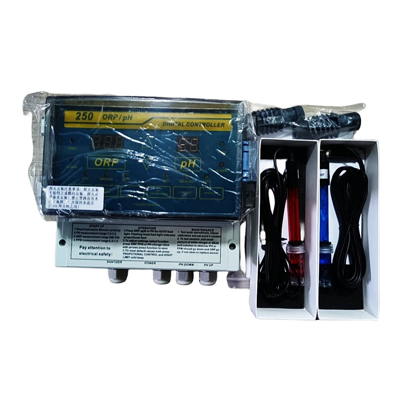 High-Precision Pool Water Quality Monitor Measurement ORP /PH Sensor Analyzer Control System for Swimming Pool