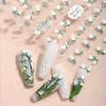 Wholesale 5D Cute Lily Nail Stickers Luxury Retro Cartoon Nail Art Decoration PET Paper Plastic Nail Wrap Sticker Hot Sale