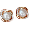 South Korea Freshwater Pearl Earrings Female Retro French Elegant S925 Sterling Silver Temperament Advanced Earrings