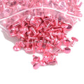 Ivoduff Pink 9x9mm 8x8mm 8x6mm Leather Garment Belt Craft Rivets Round Press Stud Double Cap Rivet